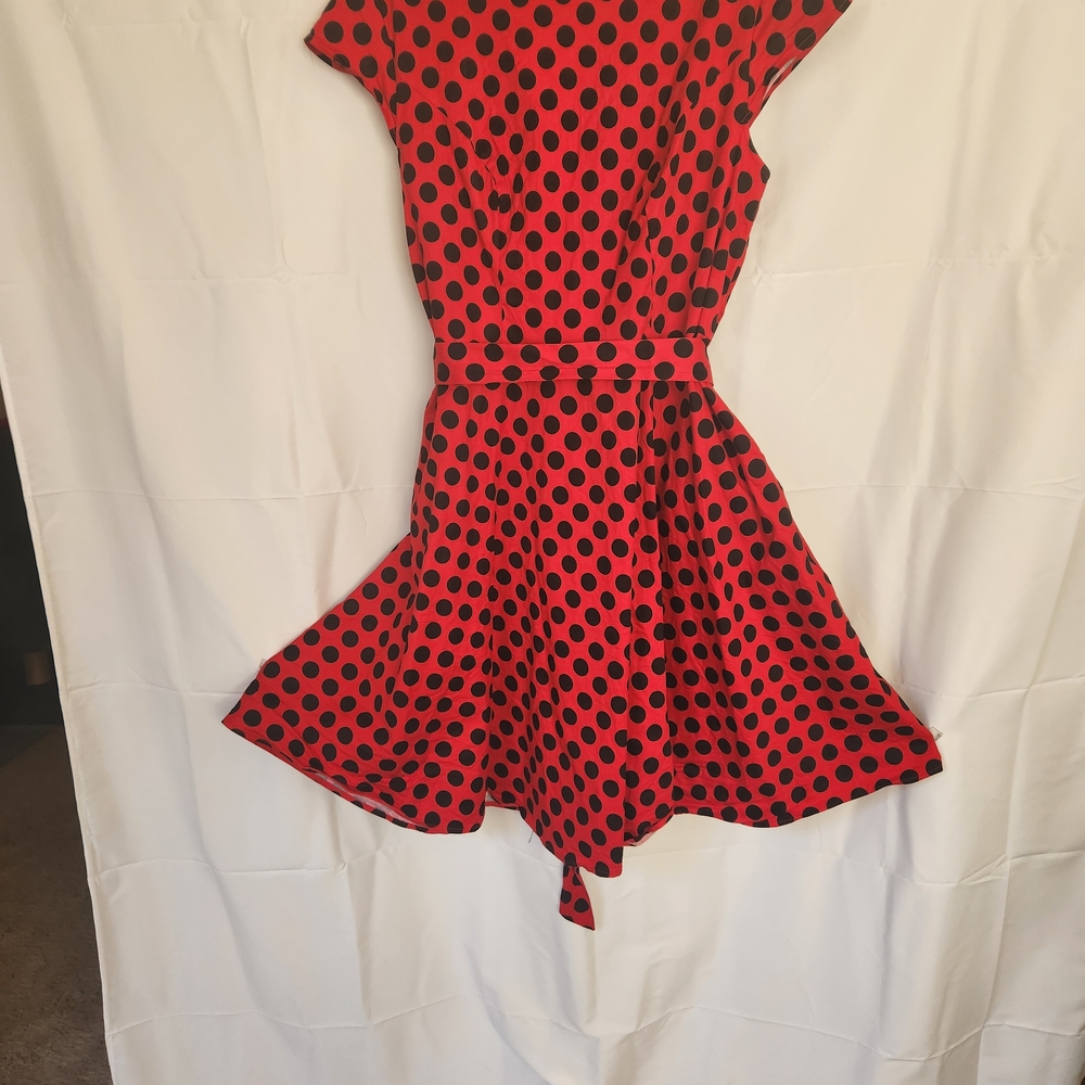 Polka Dot Midi Dress by Unknown Brand